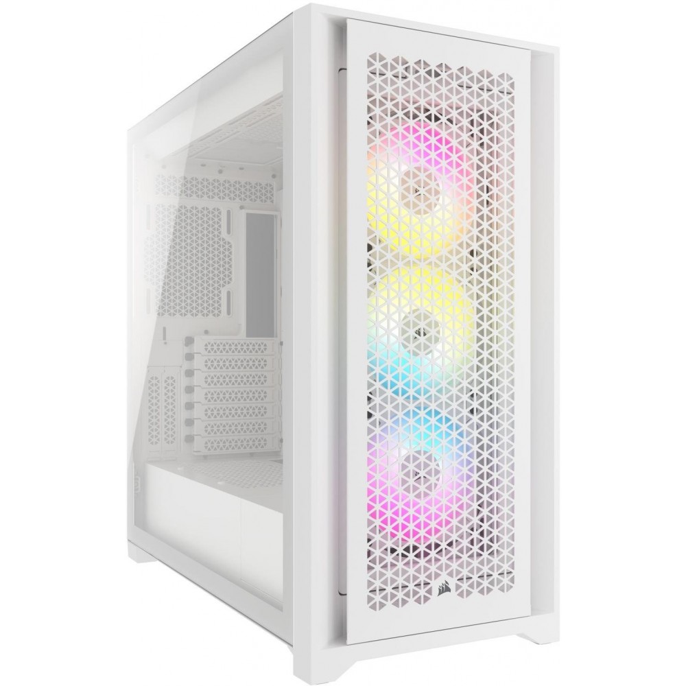 Корпус Corsair iCUE 5000D RGB AirFlow Tempered Glass White (CC-9011243-WW) без БЖ