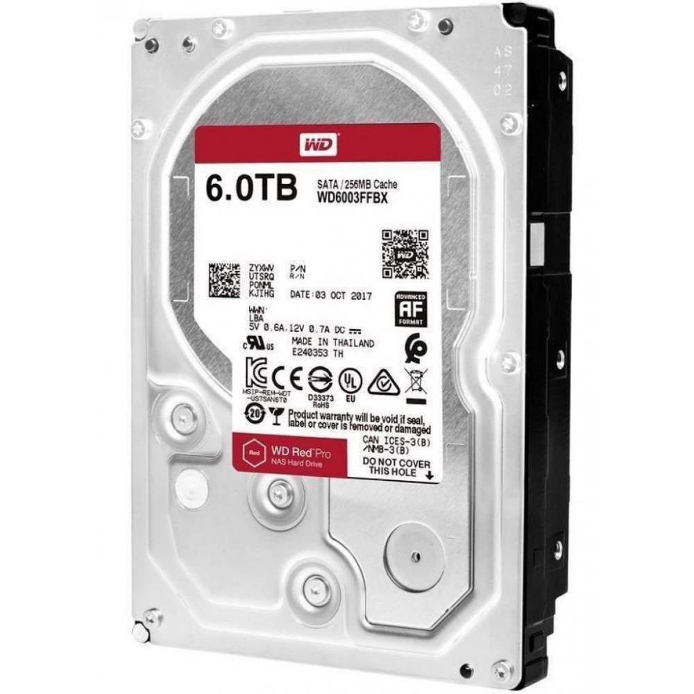 Накопитель HDD SATA 6.0 TB WD Red Pro NAS 7200rpm 256MB (WD6003FFBX)