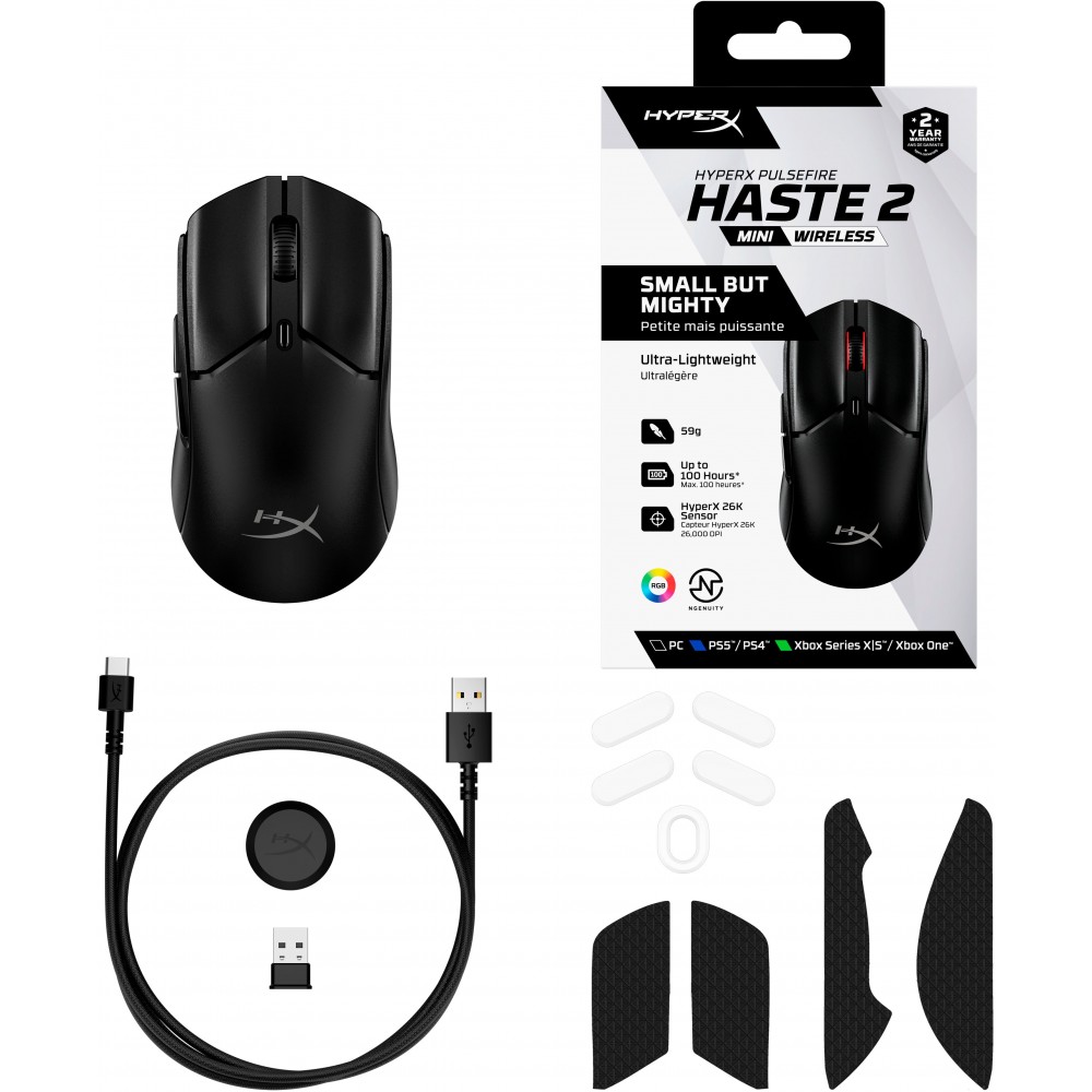 Мышь HyperX Pulsefire Haste 2 mini Black (7D388AA)