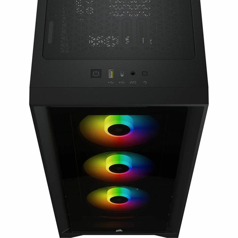 Корпус Corsair iCUE 4000X RGB Tempered Glass Black (CC-9011204-WW) без БП