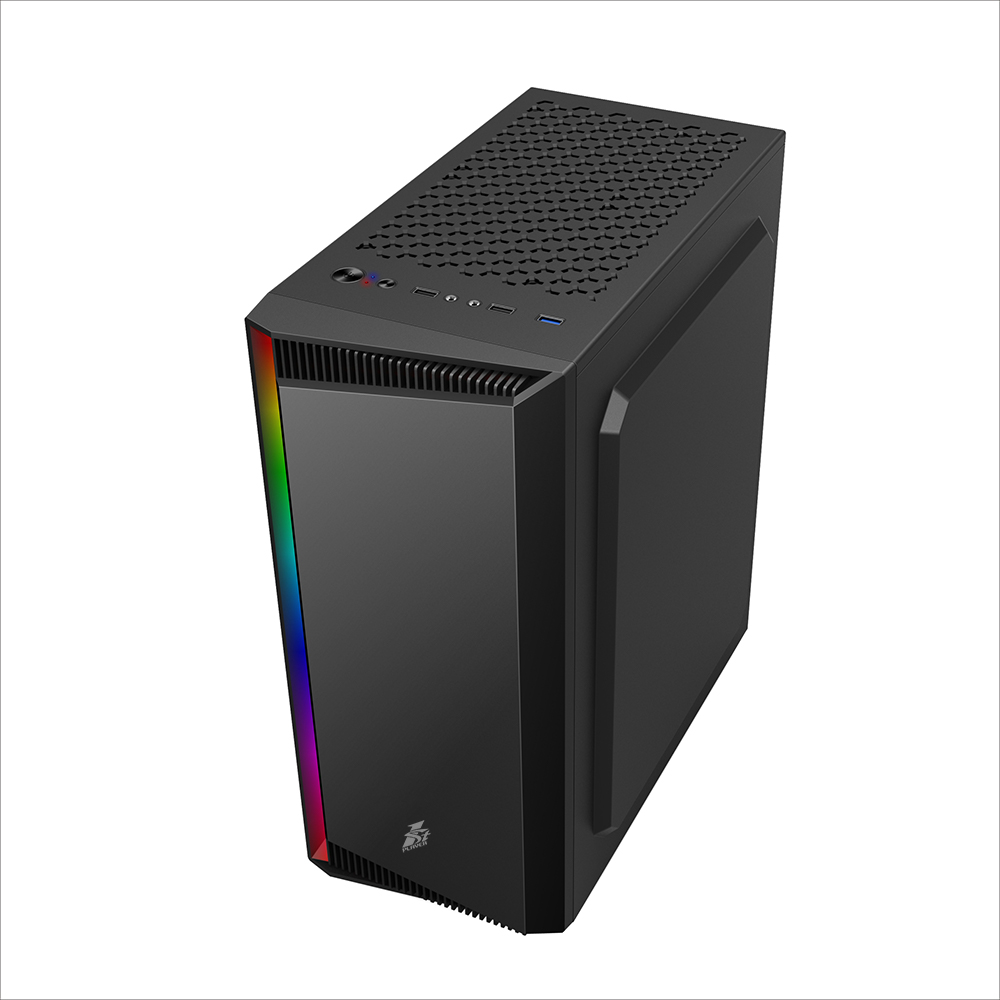Корпус 1stPlayer RB-4-1G6-BK Black без БП