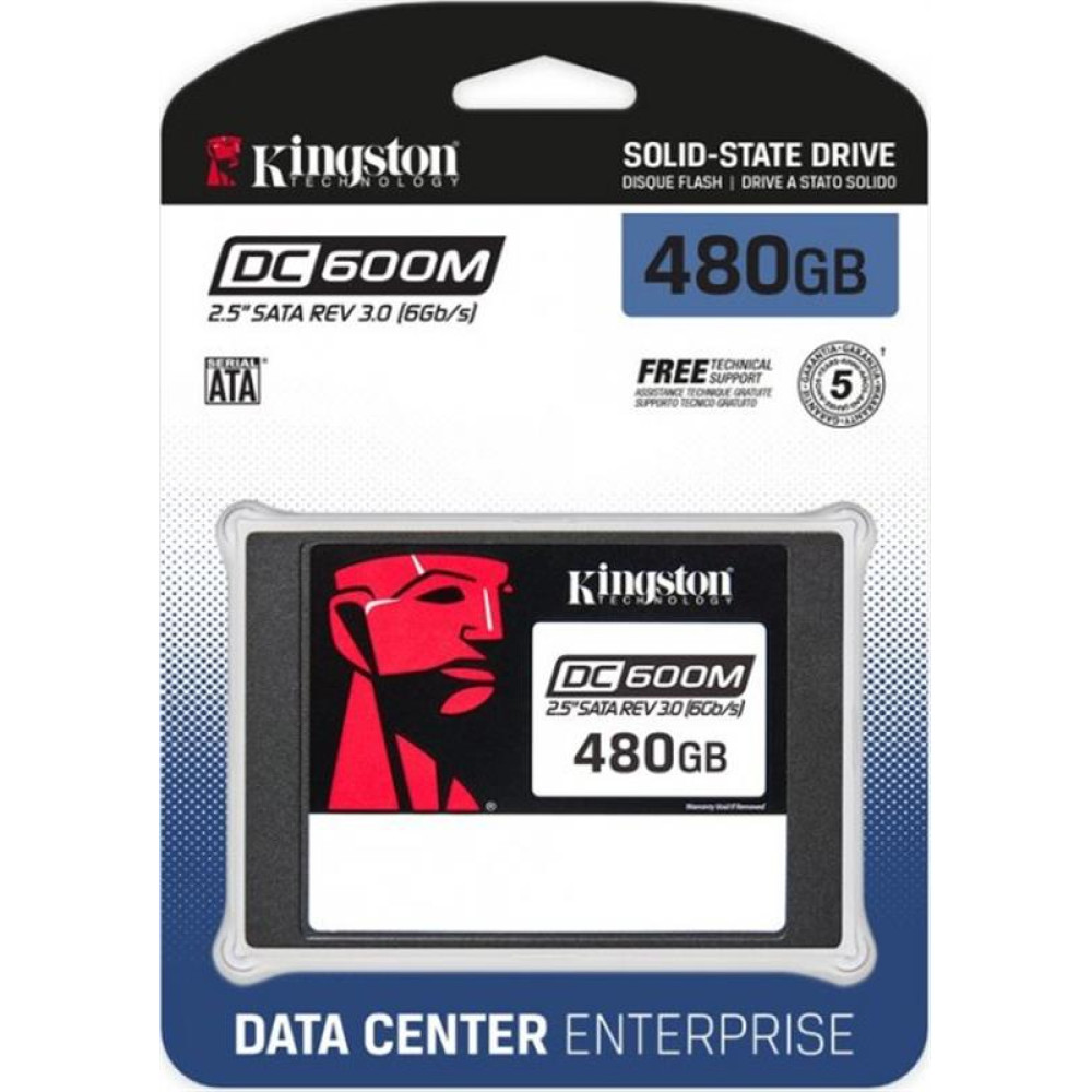 Накопитель SSD 480GB Kingston SSD DC600M 2.5" SATAIII 3D TLC (SEDC600M/480G)