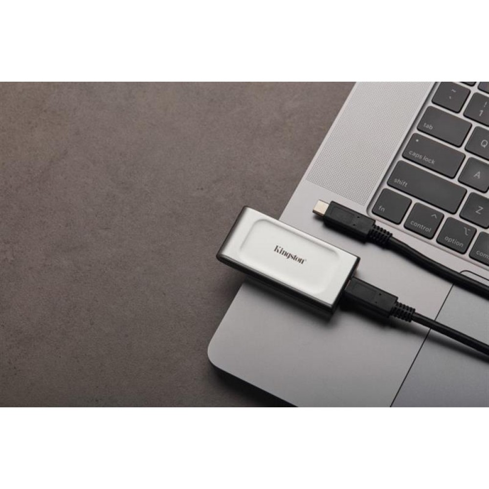 Накопичувач зовнішній SSD Portable USB 500GB Kingston XS2000 Silver (SXS2000/500G)