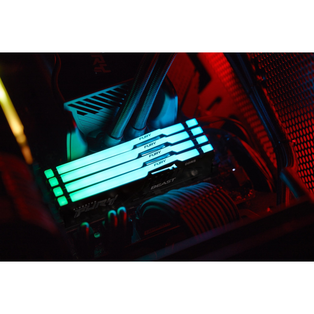Модуль памяти DDR5 16GB/6000 Kingston Fury Beast RGB (KF560C30BBA-16)