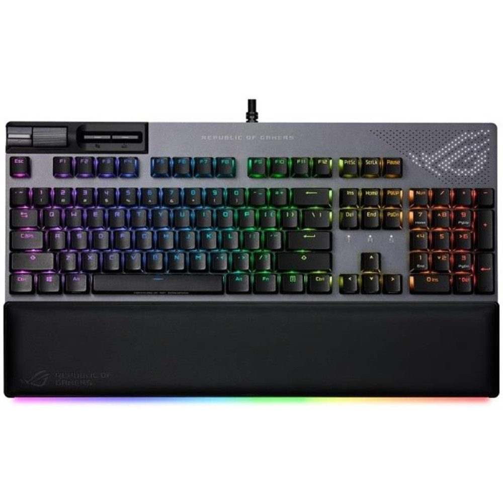 Клавиатура Asus ROG Strix Flare II Animate RGB 113key NX Red EN Black (90MP02E6-BKUA01)