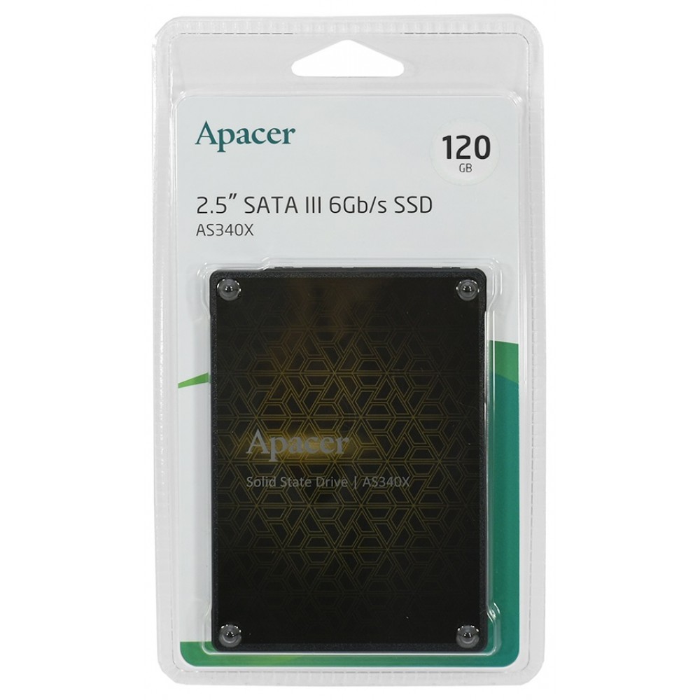 Накопичувач SSD 120GB Apacer AS340X Panther 2.5" SATAIII TLC (AP120GAS340XC-1)