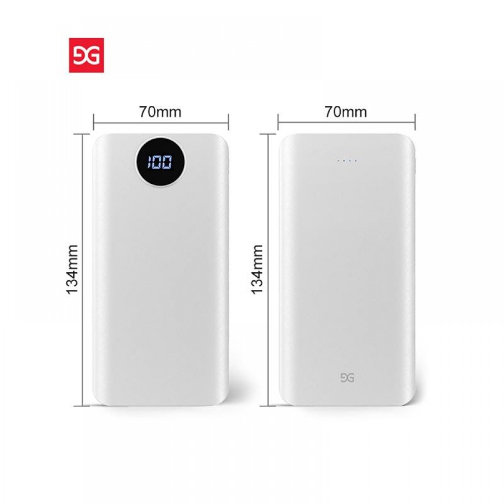 Повербанк Gusgu Xiamen Mini 80000M 20000 mAh White (GB/T-35590)