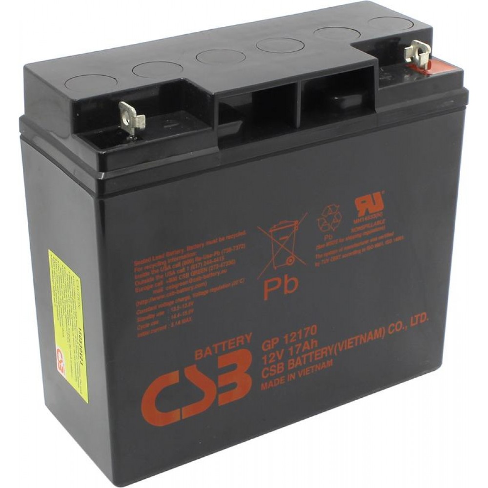 Акумуляторна батарея CSB 12V 17AH (GP12170) AGM