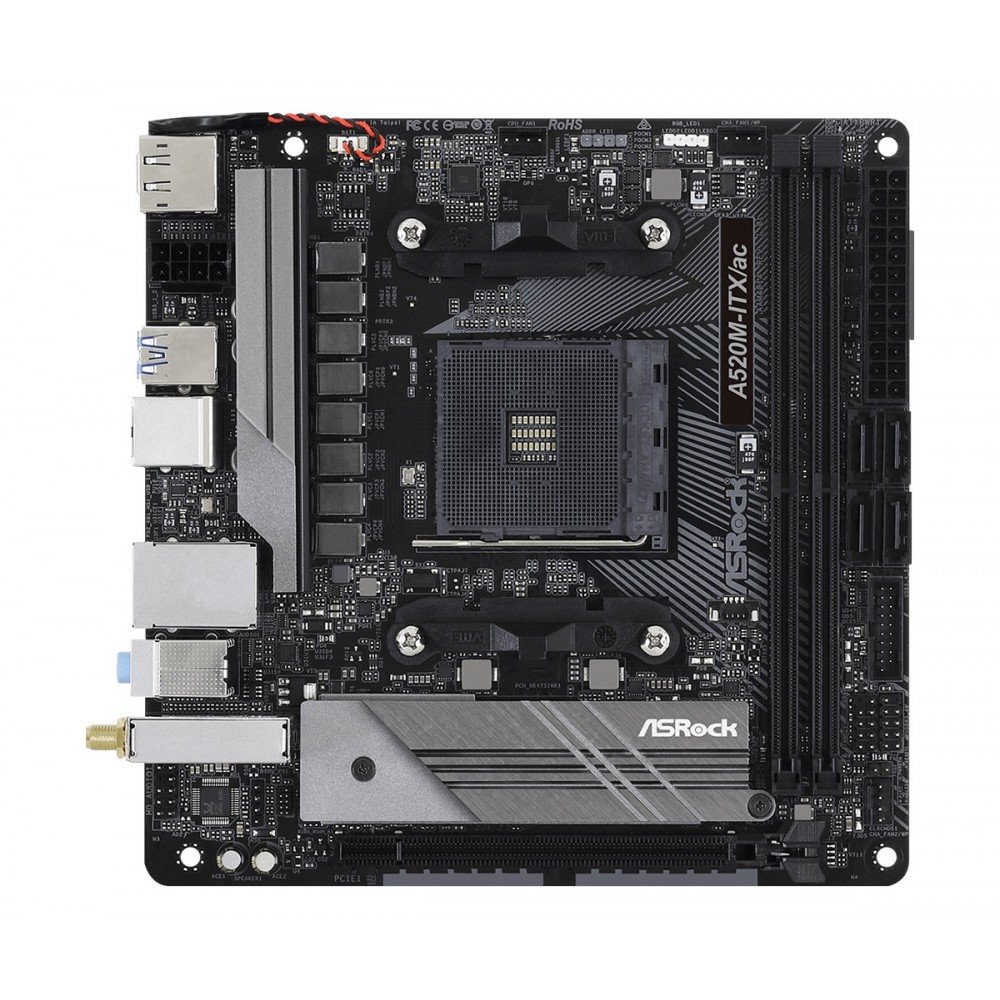 Материнская плата ASRock A520M-ITX/AC Socket AM4