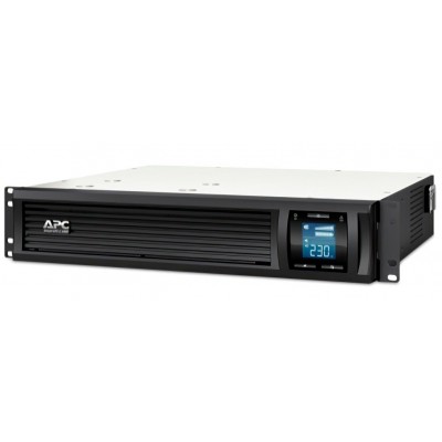 Источник бесперебойного питания APC Smart-UPS C RM 2000VA LCD, Lin.int., 6 x IEC, RJ-45, USB, LCD, металл (SMC2000I-2U)