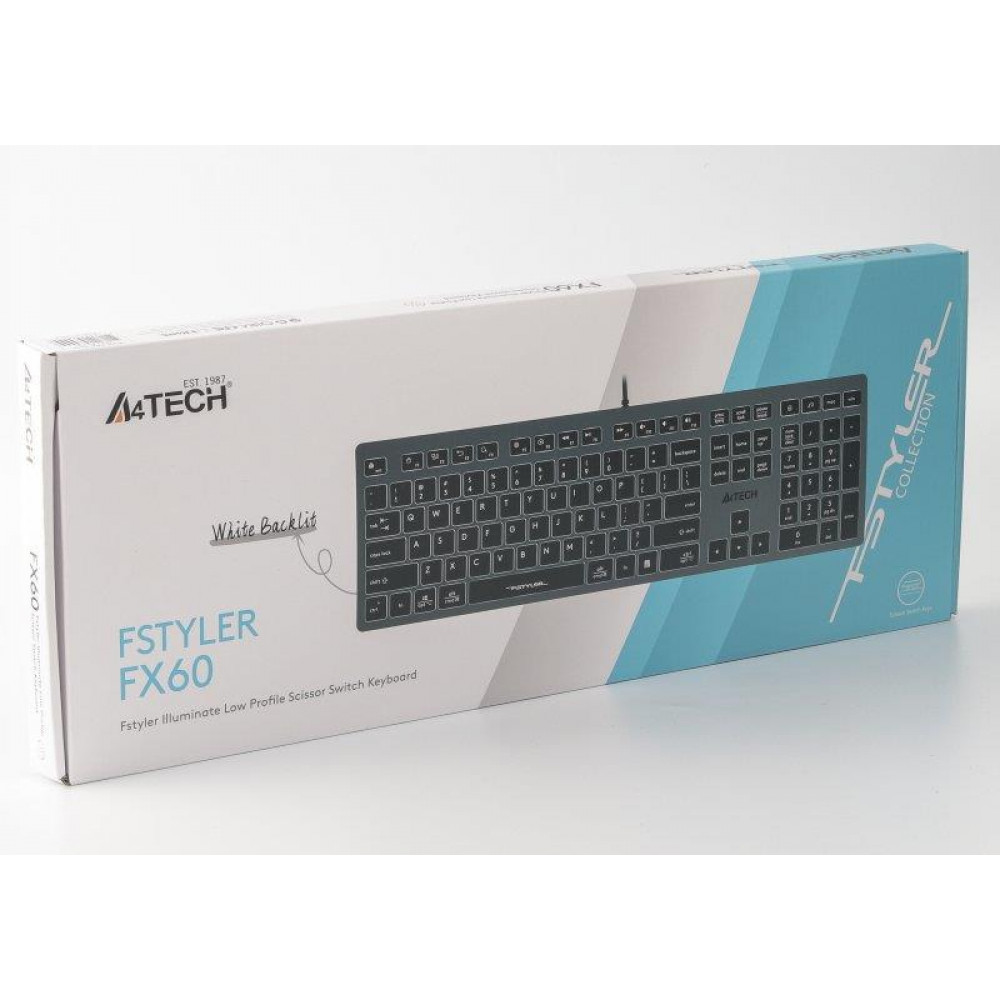Клавиатура A4Tech Fstyler FX60 White Neon backlit