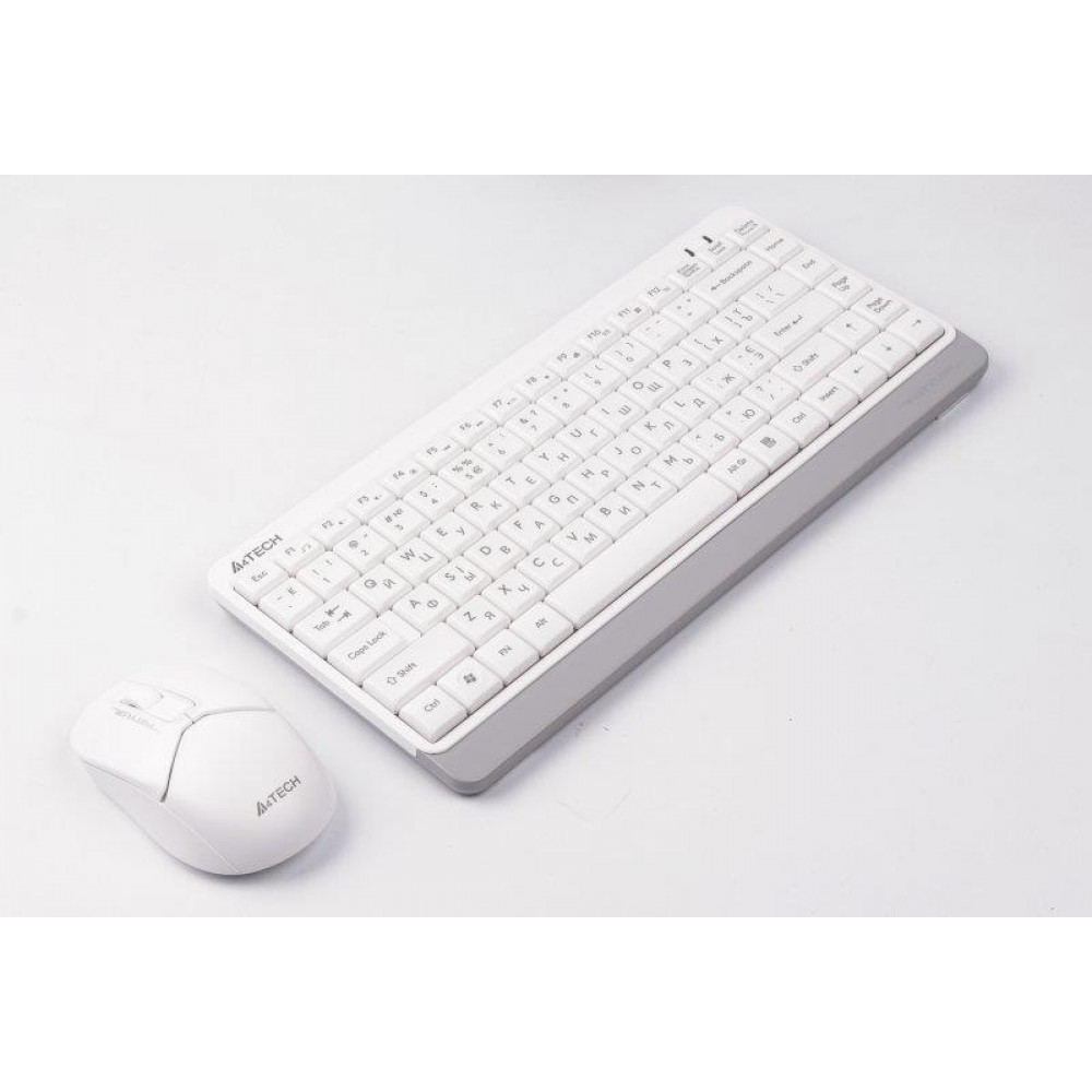 Комплект (клавиатура, мышка) беспроводной A4Tech FG1112S White USB