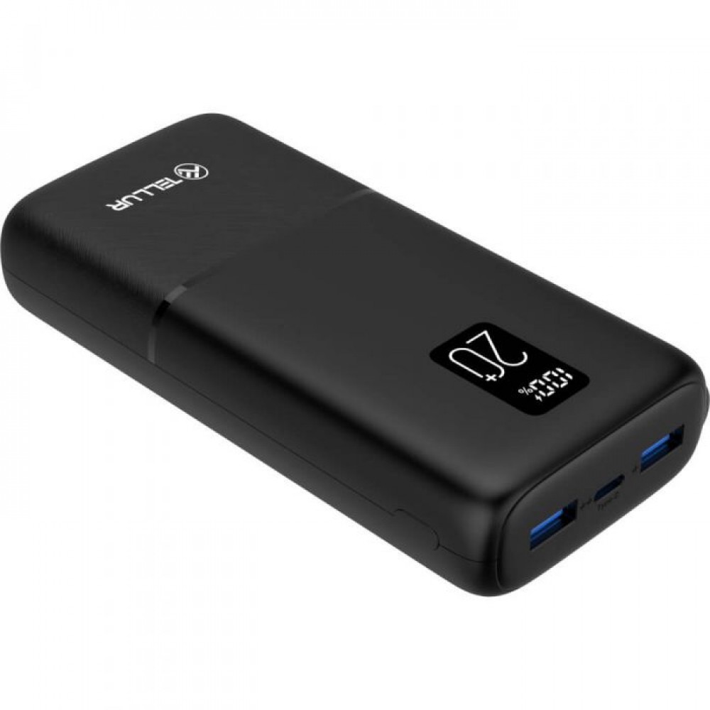 Универсальная мобильная батарея Tellur PD202 Boost Pro 20000mAh Black (TLL158351)