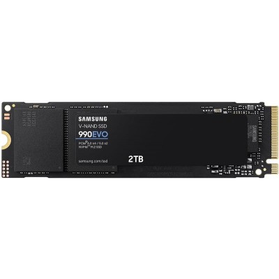 Накопичувач SSD 2ТB Samsung 990 EVO M.2 2280 PCIe 5.0 x4 NVMe V-NAND TLC (MZ-V9E2T0BW)