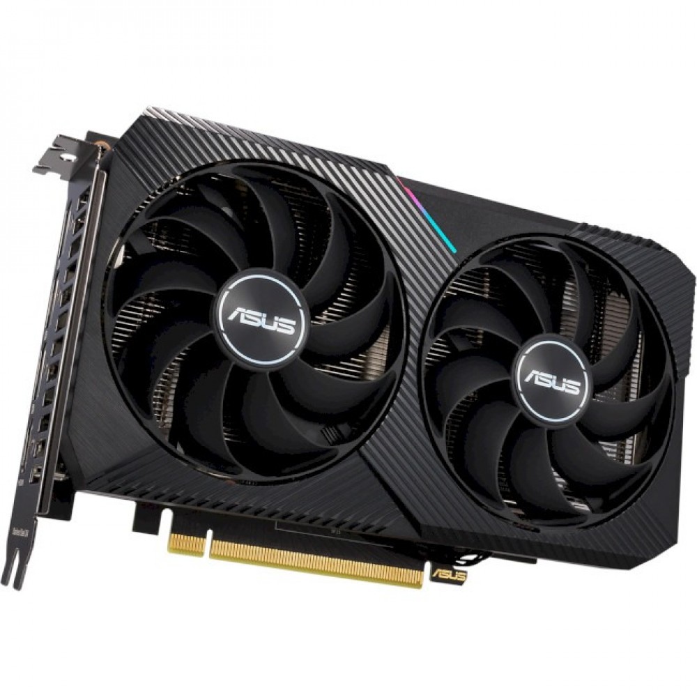 Видеокарта GF RTX 3060 12GB GDDR6 Dual OC V2 Asus (DUAL-RTX3060-O12G-V2) (LHR)