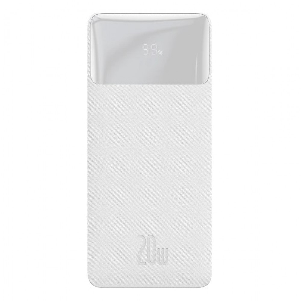 Універсальна мобільна батарея Baseus Bipow 20W 20000 mAh White (PPDML-M02) (1283126558771)