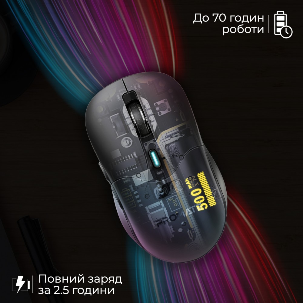 Мышь беспроводная Promate Samo Black