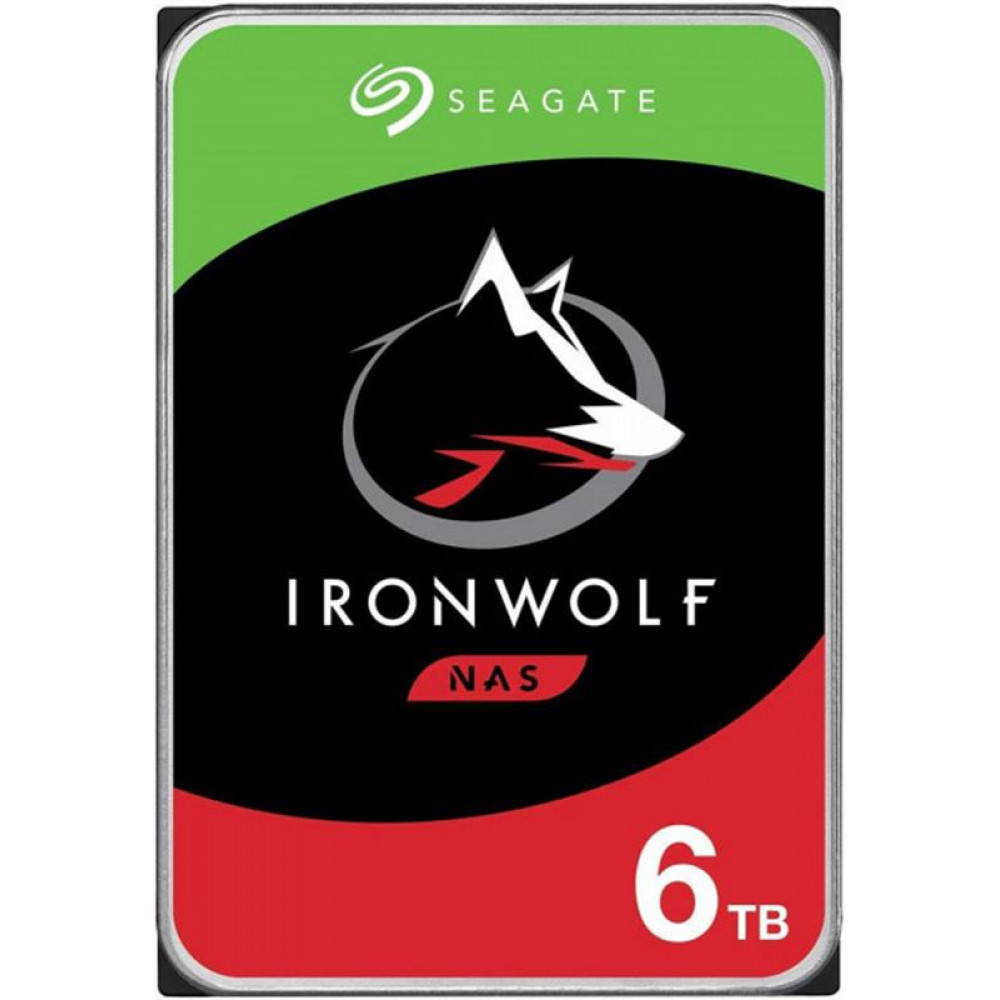 Накопитель HDD SATA 6.0TB Seagate IronWolf NAS 5400rpm 256MB (ST6000VN001)