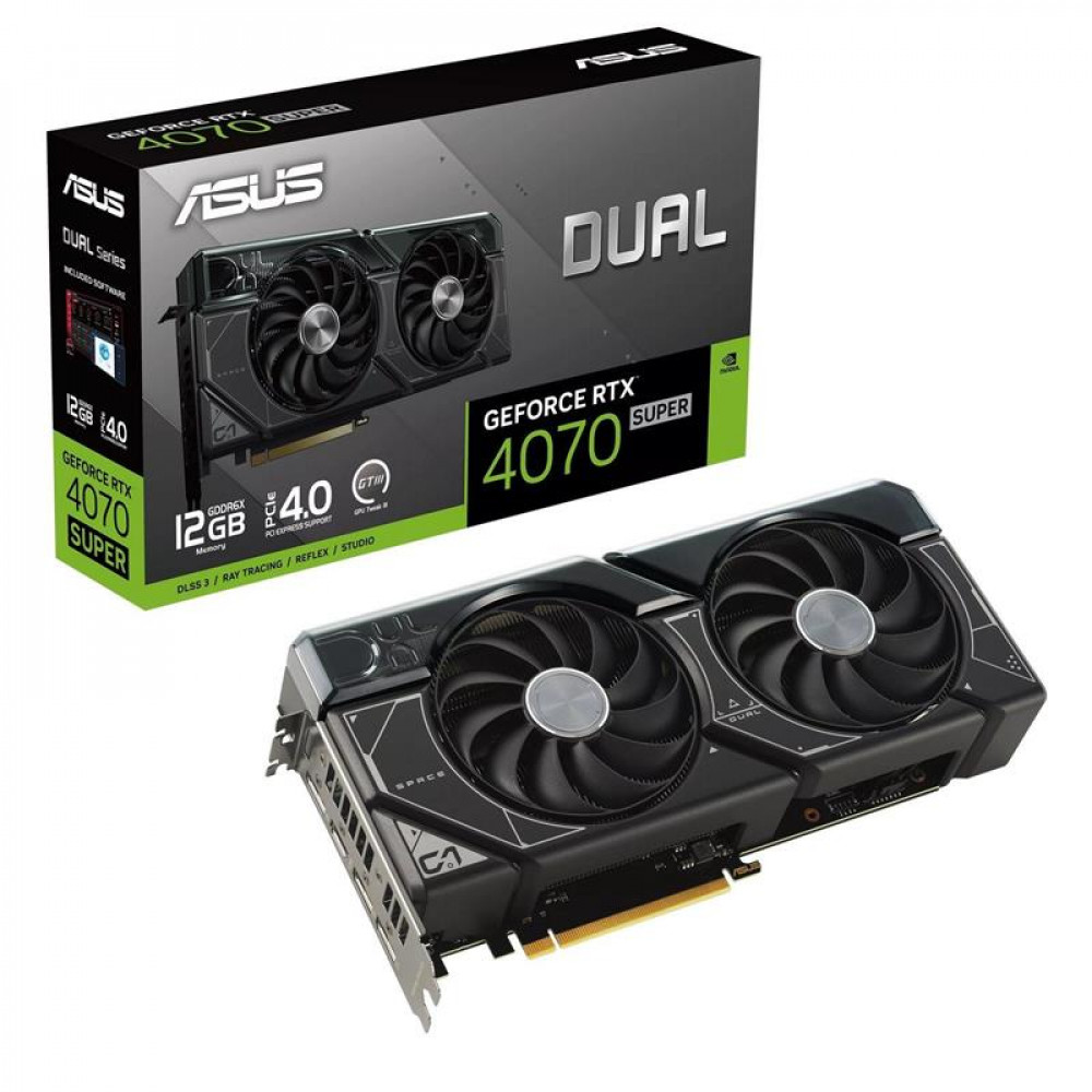 Відеокарта GF RTX 4070 Super 12GB GDDR6X Dual Asus (DUAL-RTX4070S-12G)