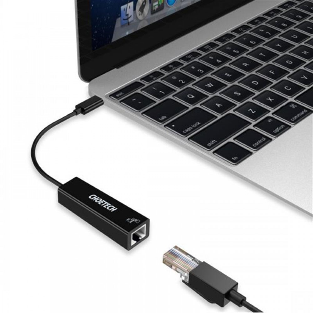 Мережевий адаптер Choetech HUB-R01 USB-C to RJ45 1Gbps