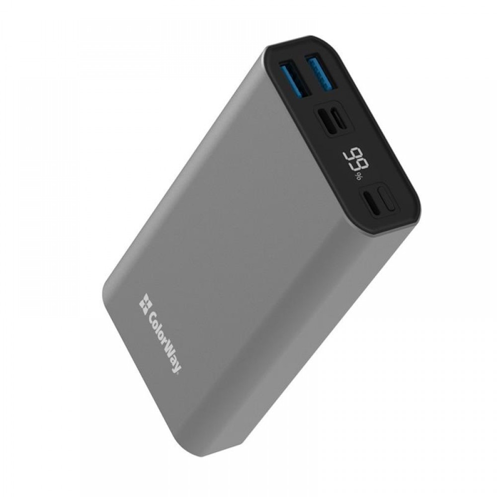 Power Bank ColorWay 20000mAh Gray (CW-PB200LPH3GR-PDD)