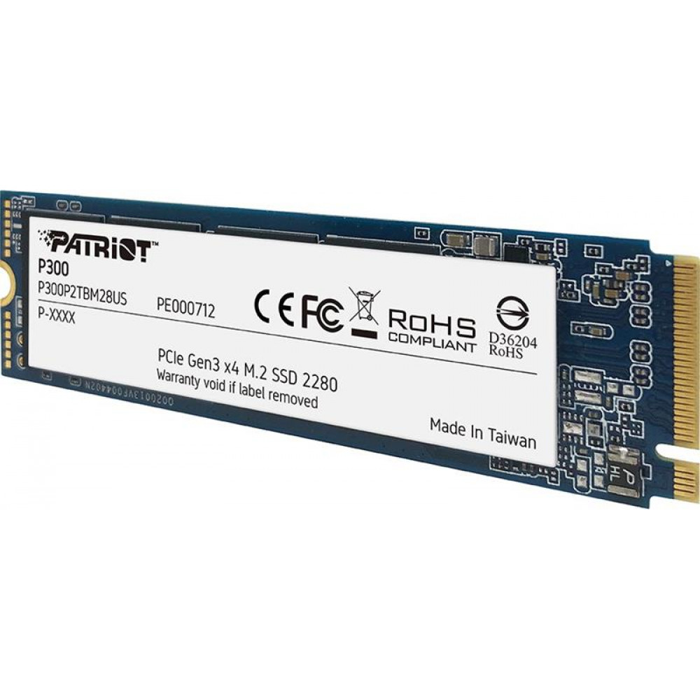 Накопитель SSD 512GB Patriot P300 M.2 2280 PCIe 3.0 x4 NVMe TLC (P300P512GM28)