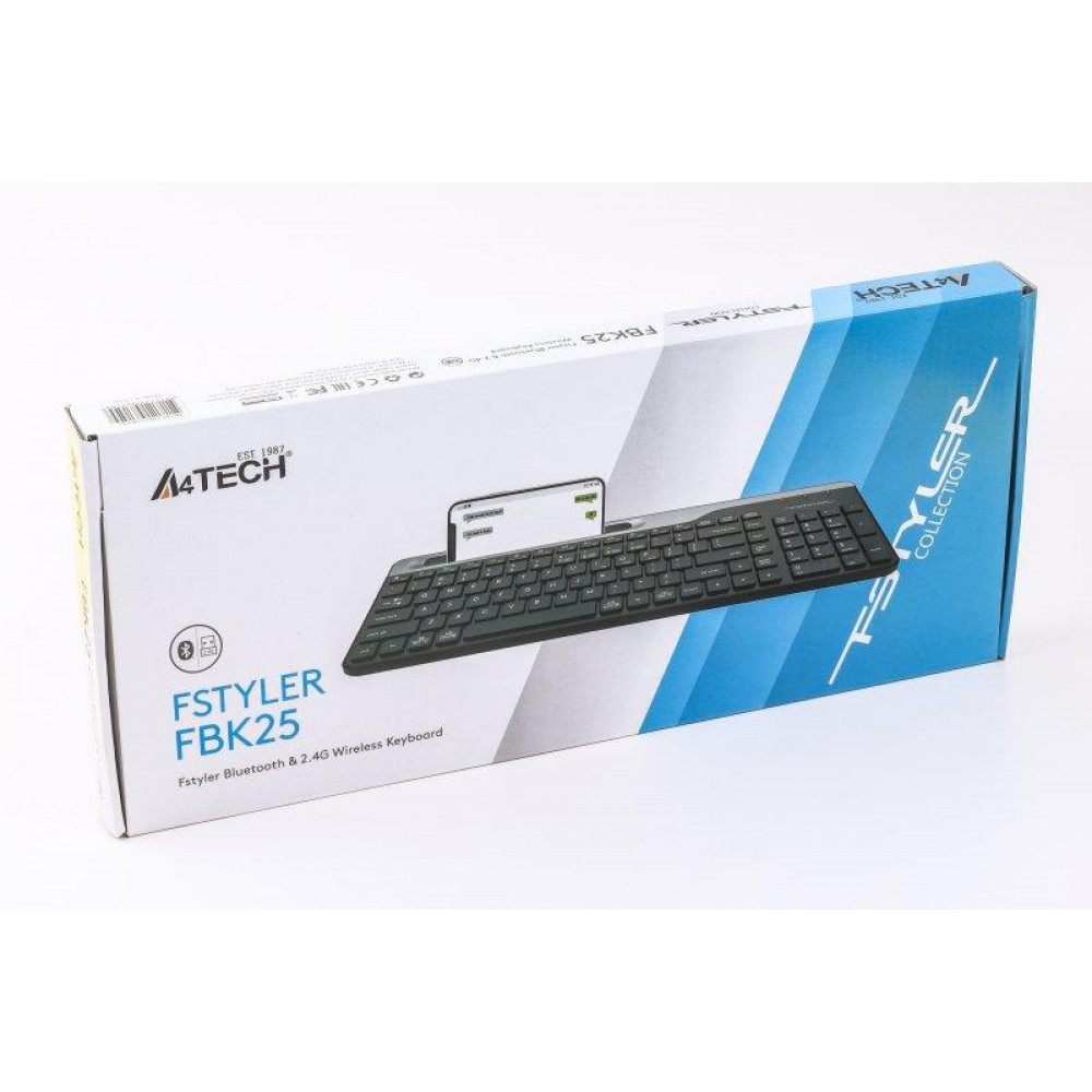Клавіатура бездротова A4Tech Fstyler FBK25 Black