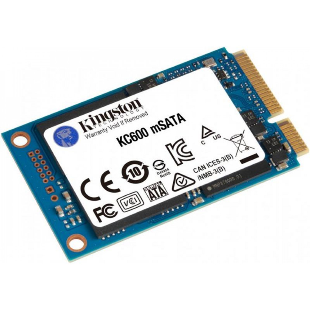 Накопичувач SSD 512GB Kingston KC600 mSATA SATAIII 3D TLC (SKC600MS/512G)