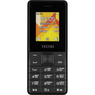 Мобiльний телефон Tecno T301 Dual Sim Phantom Black (4895180778674)