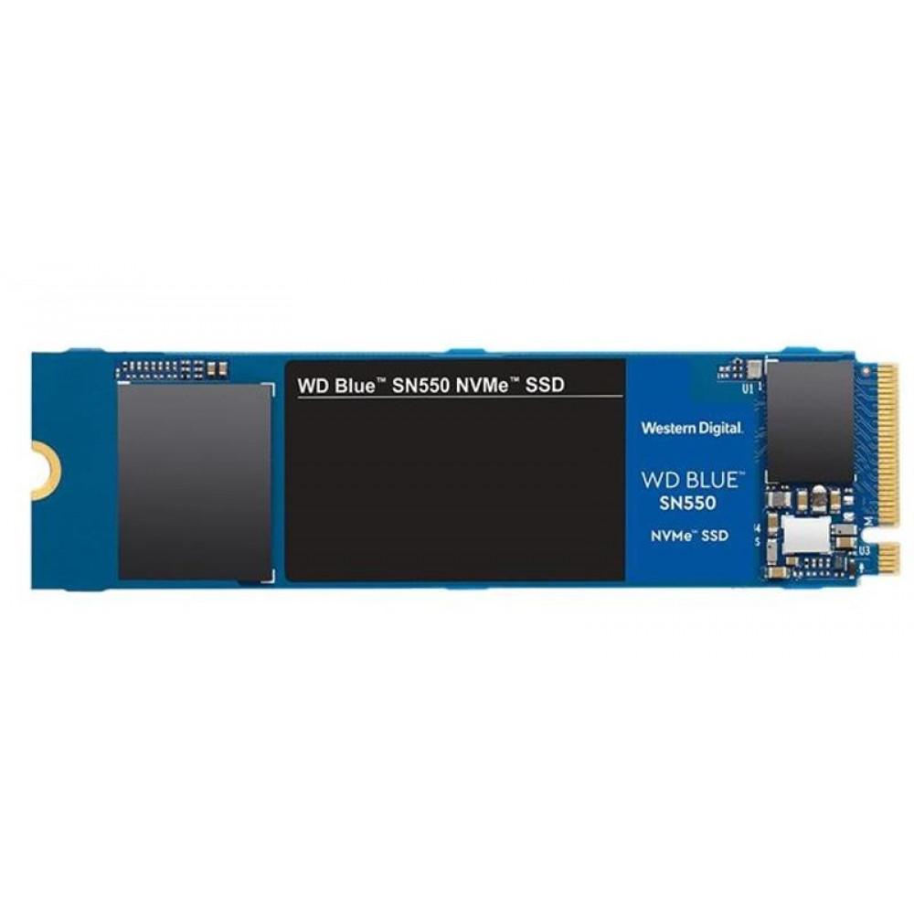 Накопитель SSD 1ТB WD Blue SN550 M.2 2280 PCIe 3.0 x4 3D TLC (WDS100T2B0C)