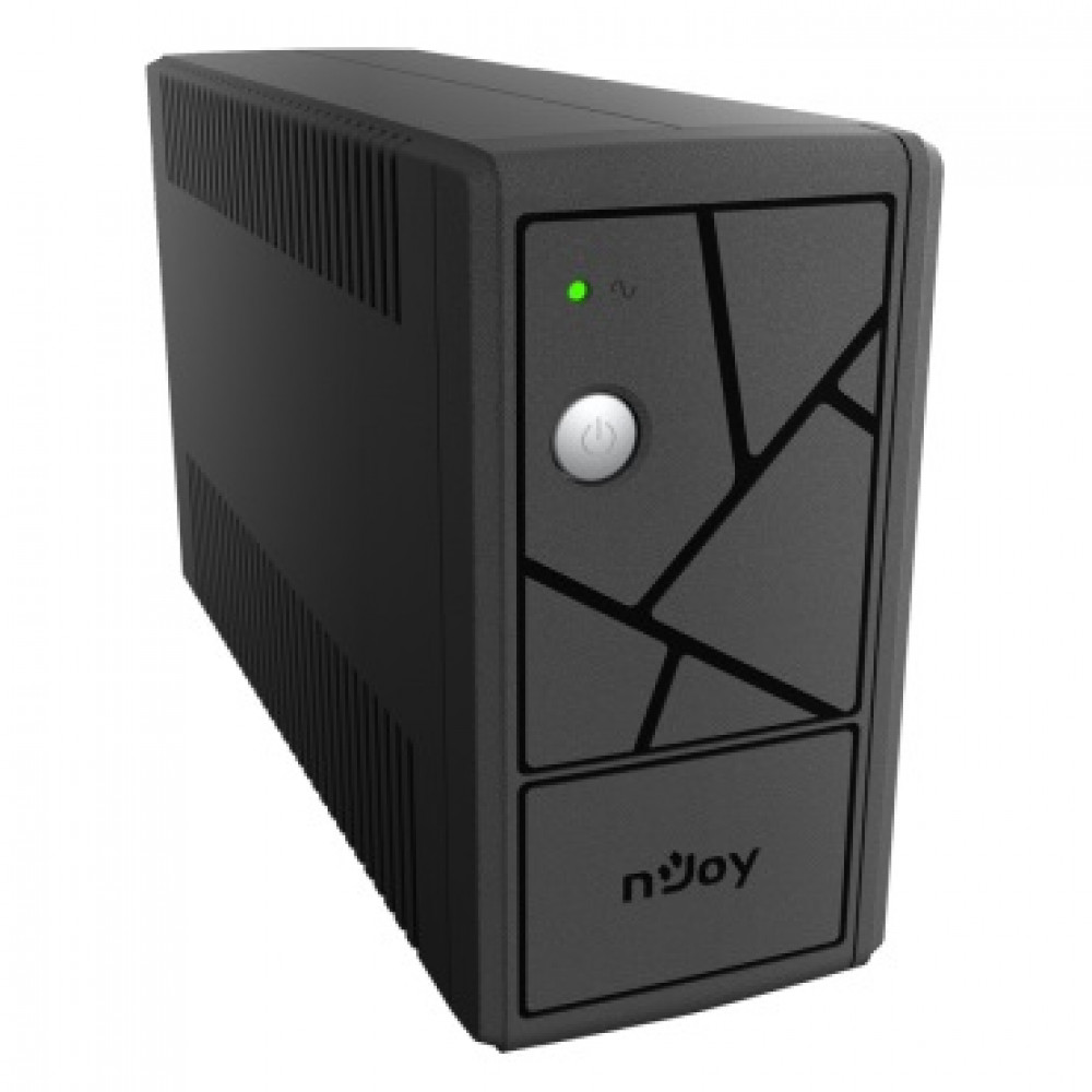 ИБП Njoy Keen 800 (UPLI-LI080KU-CG01B) Lin.int., AVR, 2 x евро, USB, пластик