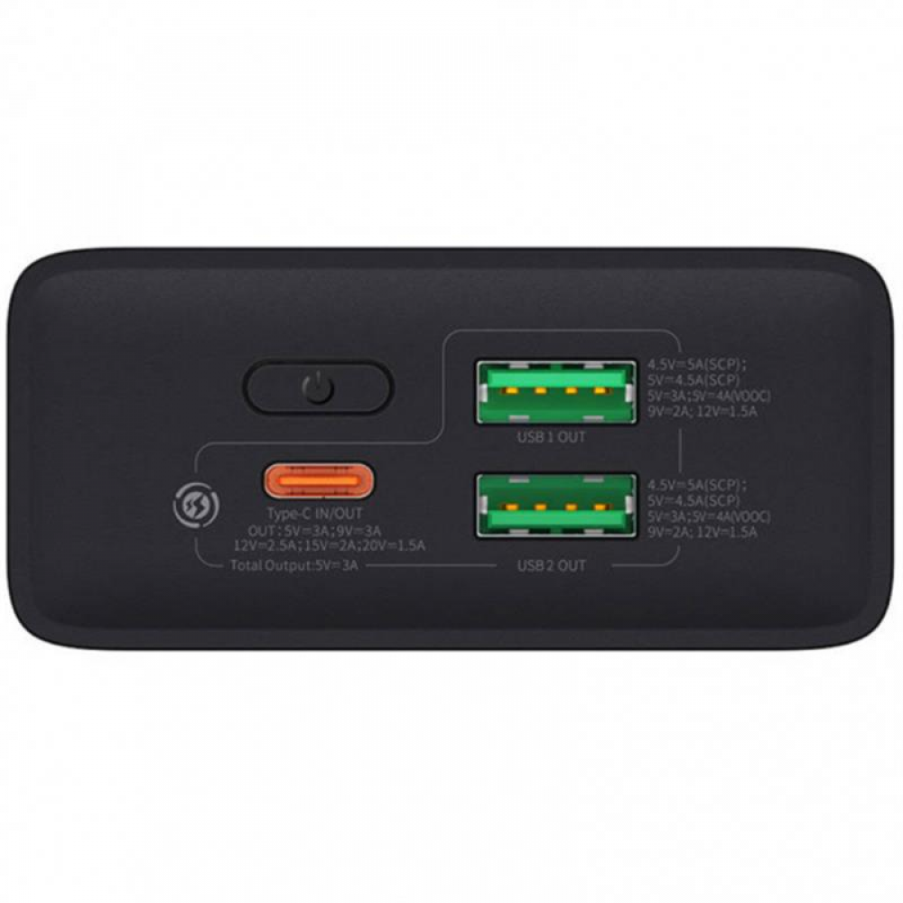 Универсальная мобильная батарея Baseus Adaman2 20000mAh Black (PPAD050101) (1283126558658)