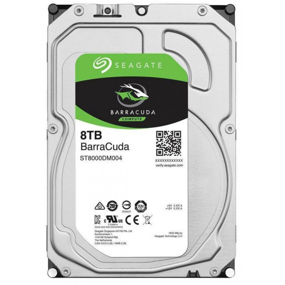 Накопитель HDD SATA 8.0TB Seagate BarraCuda 256MB (ST8000DM004)