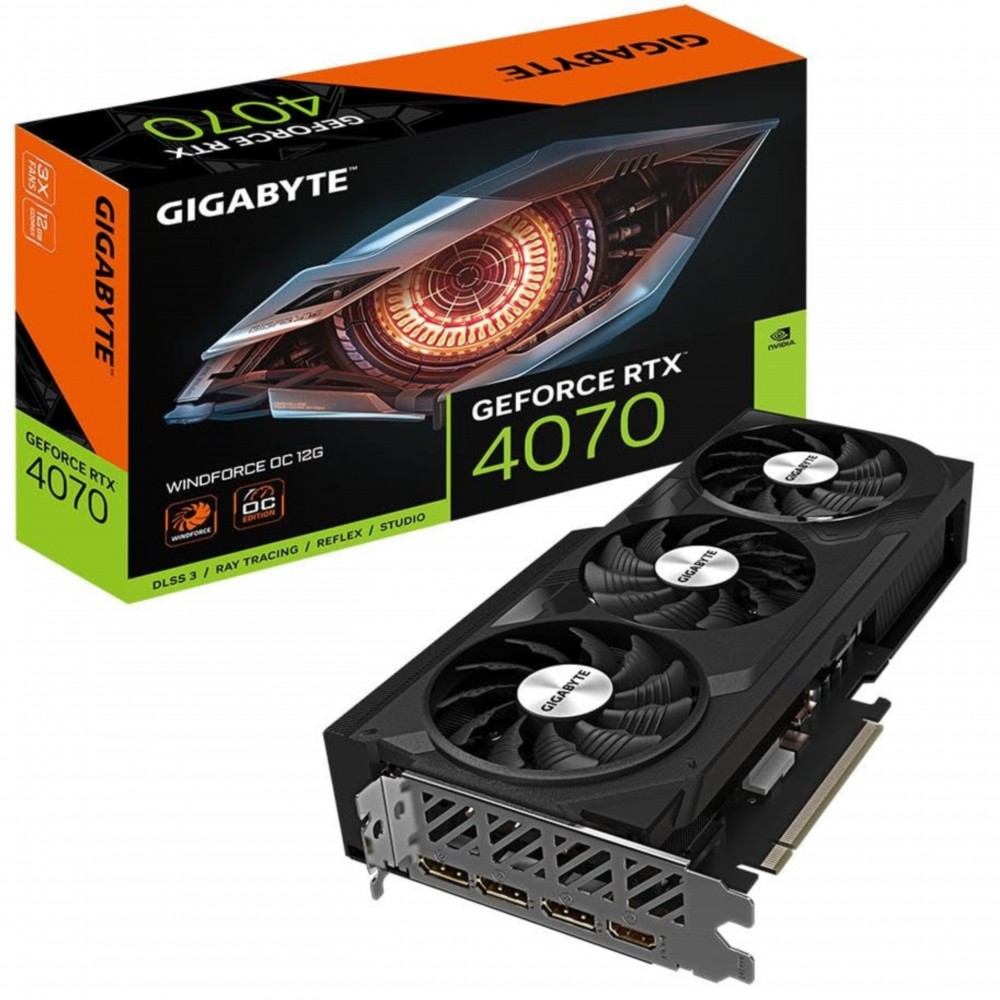 Видеокарта GF RTX 4070 Super 12GB GDDR6X Gaming OC Gigabyte (GV-N407SGAMING OC-12GD)