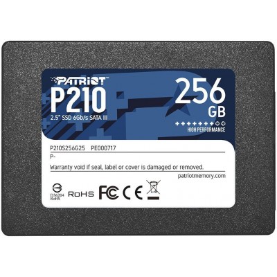 Накопичувач SSD 256GB Patriot P210 2.5" SATAIII TLC (P210S256G25)