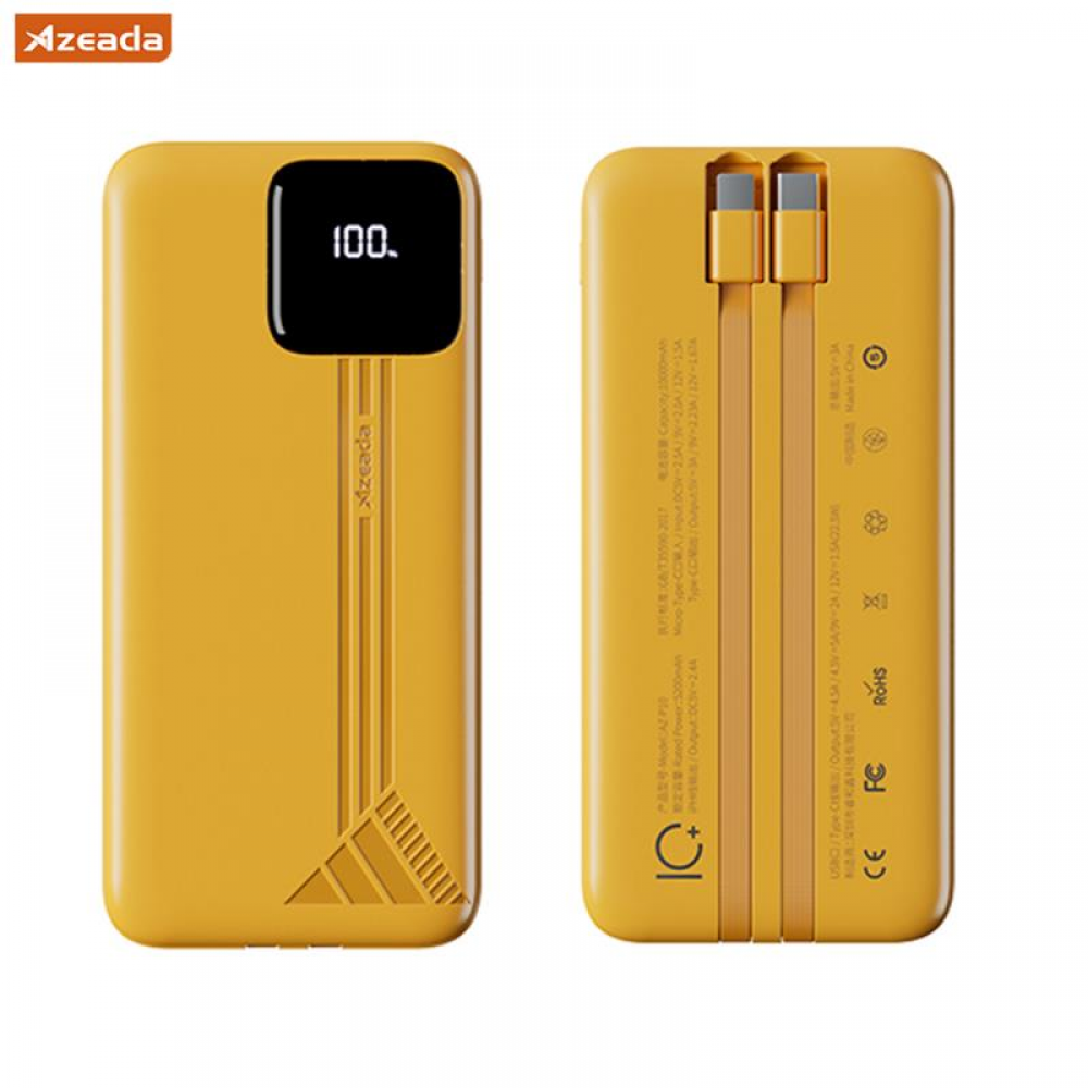 Універсальна мобільна батарея Proda Azeada Shilee AZ-P10 10000mAh 22.5W Yellow (PD-AZ-P10-YEL)