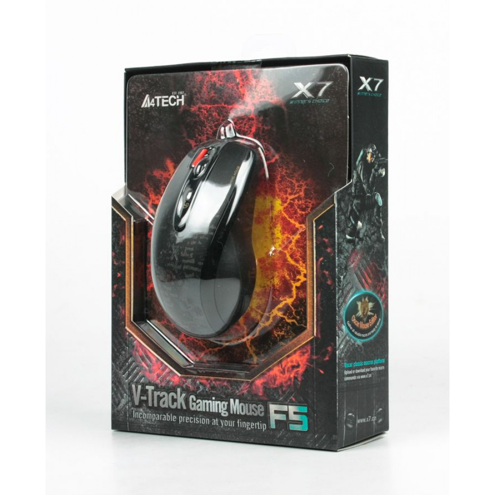 Мышь A4Tech F5 Black V-Track