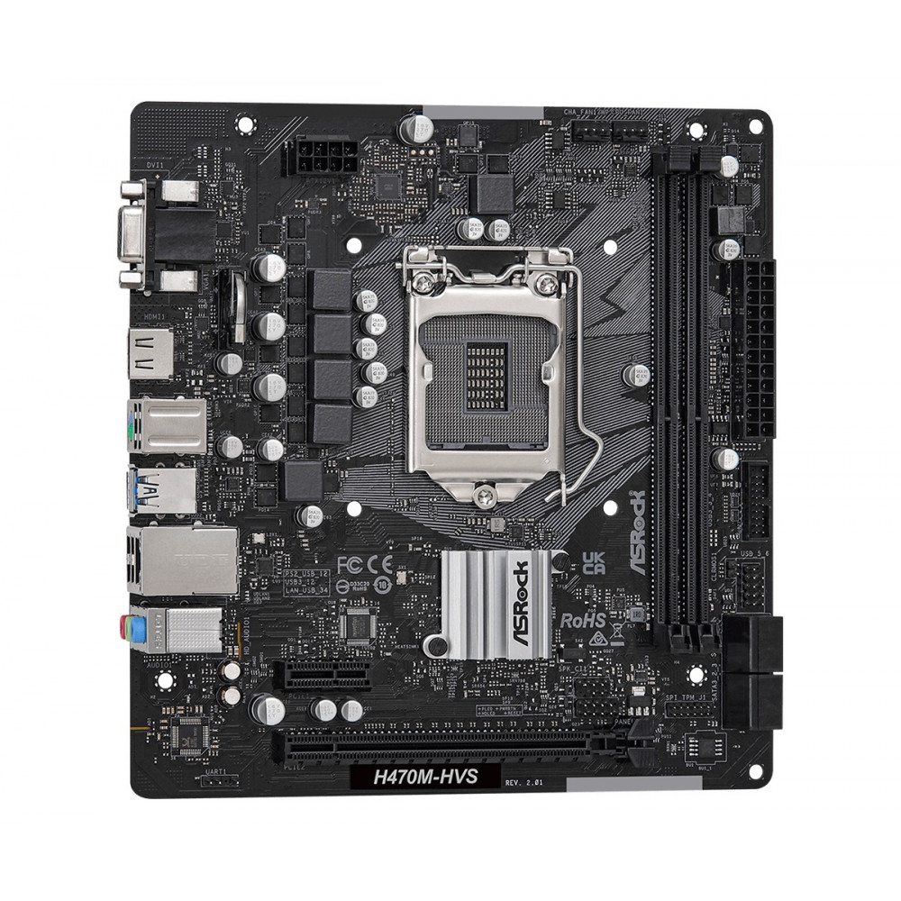 Материнская плата ASRock H470M-HVS R2.0 Socket 1200