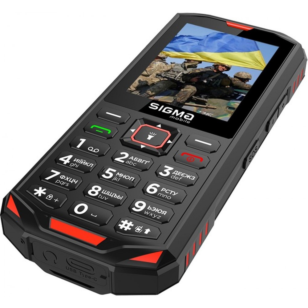 Мобільний телефон Sigma mobile X-treme PA68 Dual Sim Black/Red (4827798466520)