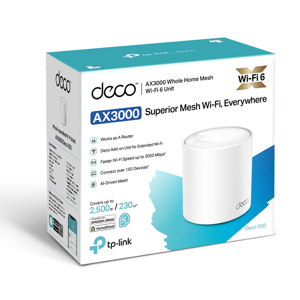 WiFi Mesh система TP-Link Deco X50 (1-pack)