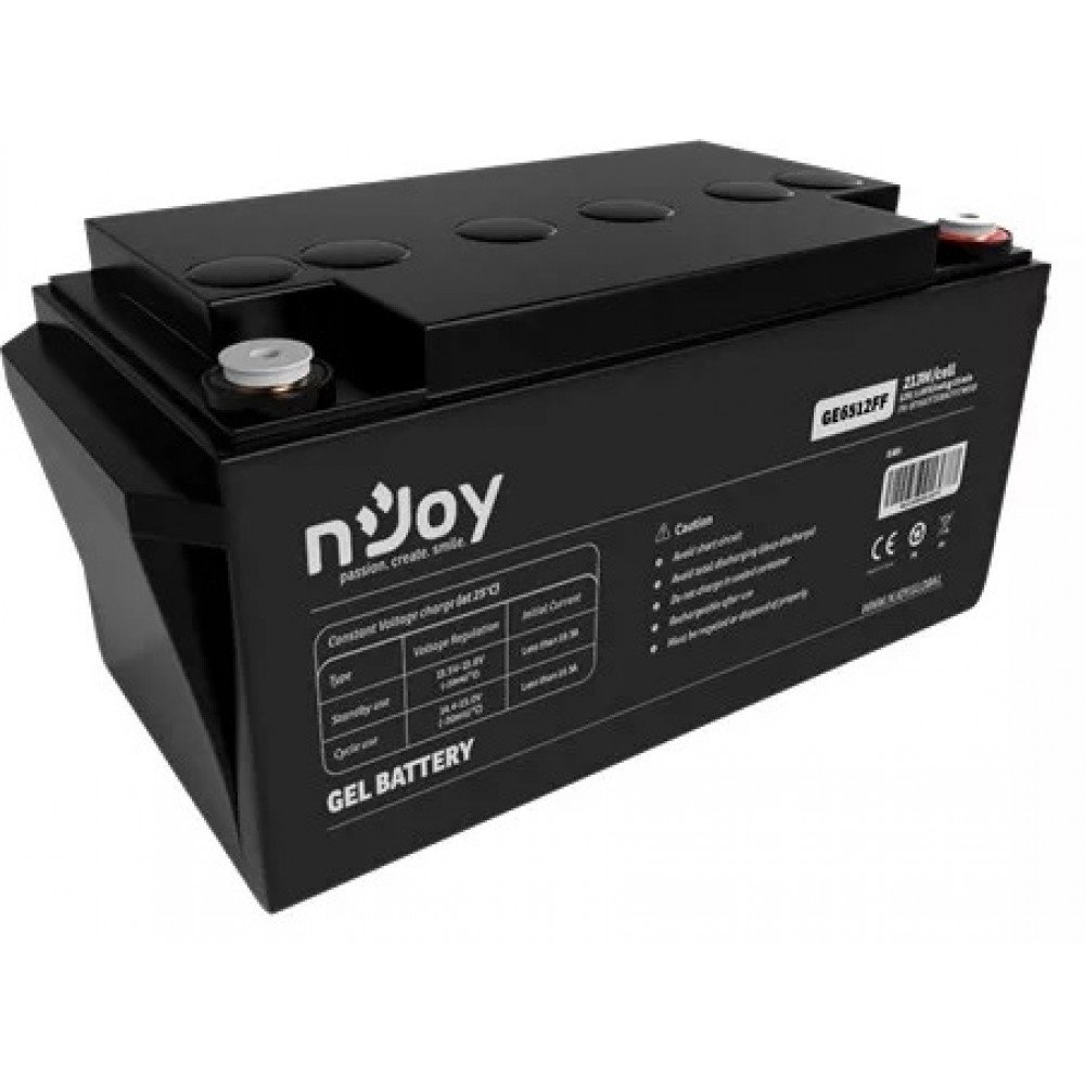 Аккумуляторная батарея Njoy GE6512FF 12V 65AH (BTVGCFTEBHBFFCN01B) GEL