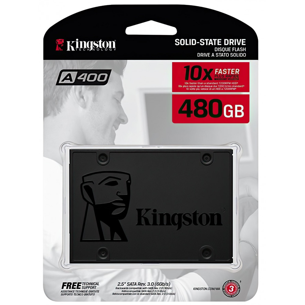 Накопитель SSD 480GB Kingston SSDNow A400 2.5" SATAIII (SA400S37/480G)