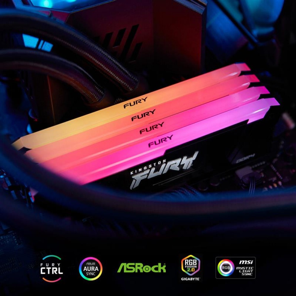 Модуль памяти DDR4 2x16GB/3200 Kingston Fury Beast RGB (KF432C16BB12AK2/32)