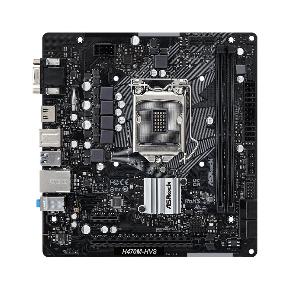 Материнская плата ASRock H470M-HVS R2.0 Socket 1200
