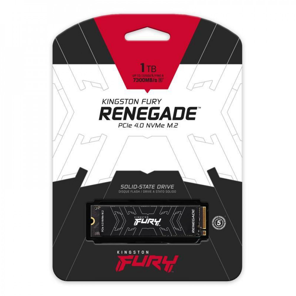 Накопитель SSD 1TB Kingston Fury Renegade M.2 2280 PCIe 4.0 x4 NVMe 3D TLC (SFYRS/1000G)