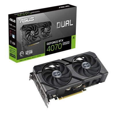 Видеокарта GF RTX 4070 Super 12GB GDDR6X Dual Evo Asus (DUAL-RTX4070S-12G-EVO)