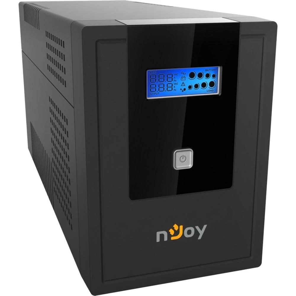 ДБЖ Njoy Cadu 1500 (UPCMTLS615HCAAZ01B), Lin.int., AVR, 4 x Schuko, USB, LCD, пластик