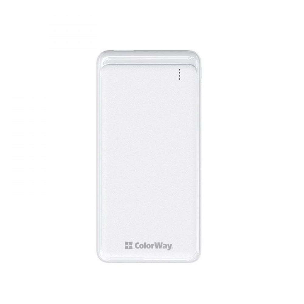 Power Bank ColorWay Slim PD 10000mAh White (CW-PB100LPG3WT-PD)