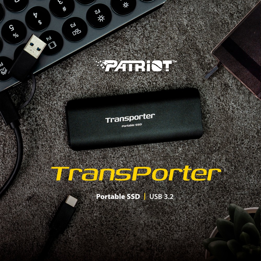 Накопичувач зовнішній SSD USB 2.0TB Patriot Transporter Black (PTP2TBPEC)