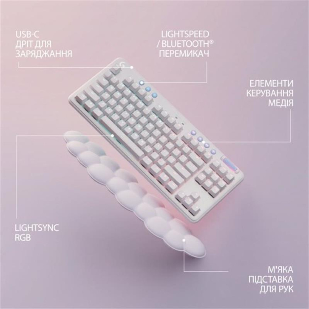 Клавиатура беспроводная Logitech G715 Tactile White (920-010465)